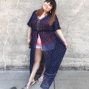 Target flowy floor-length kimono